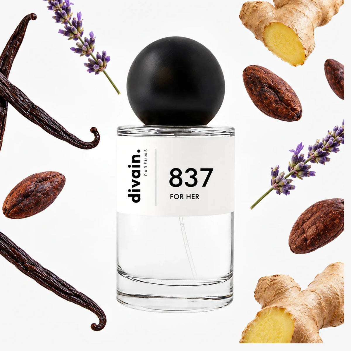 divain.837 perfume olfactory pyramid