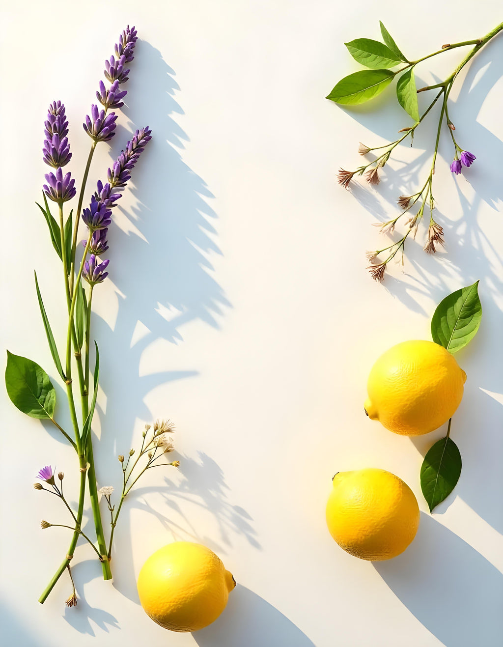 Lemon and lavender represent the olfactory notes of the perfume.