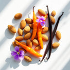 Orange chili, violet and vanilla represent the olfactory notes of the perfume.