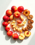 Peach, cedar and tonka bean represent the olfactory notes of the perfume.