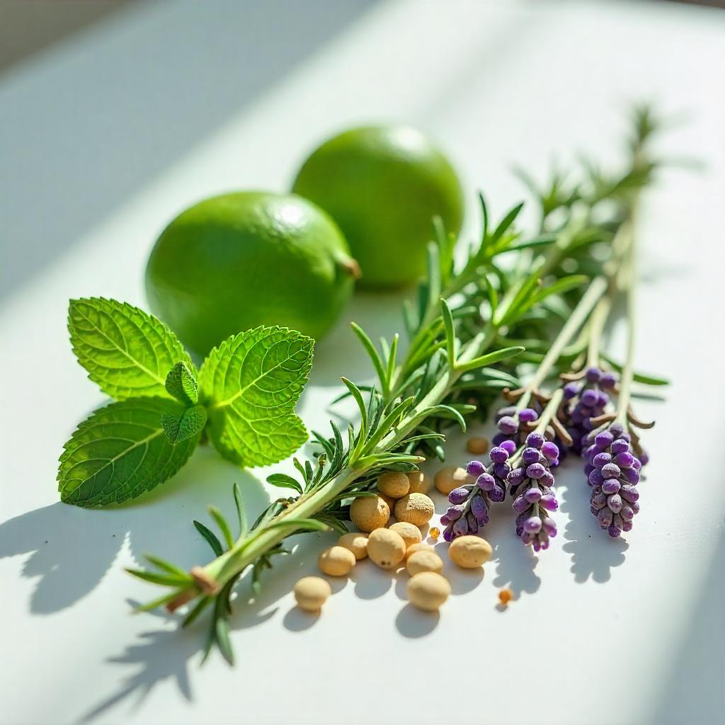 Lime, mint and lavender represent the olfactory notes of the perfume.