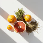 Grapefruit, sage and moss represent the olfactory notes of the perfume.