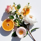 Orange, rose and tiare flower represent the olfactory notes of the perfume.