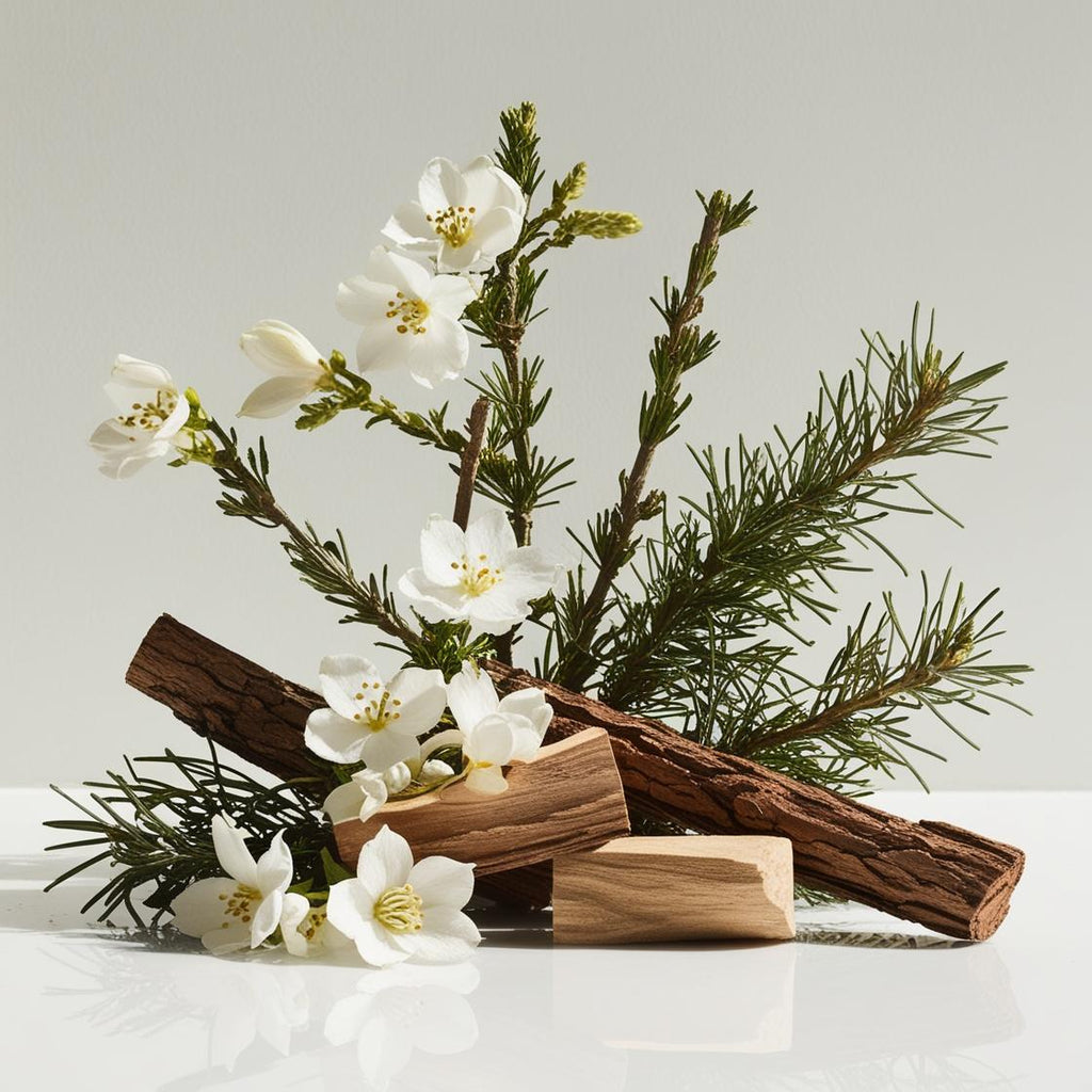 Jasmine, cedar and wood represent the olfactory notes of the perfume.