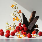 Orange blossom, raspberry and wood represent the olfactory notes of the perfume.
