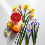 Grapefruit, narcissus and lily represent the olfactory notes of the perfume.