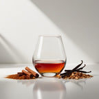 Olfactory notes of rum, cinnamon, vanilla, and tonka bean perfume